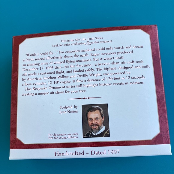 Hallmark Keepsake Ornament - The Flight at Kitty Hawk - Picture 3 of 11